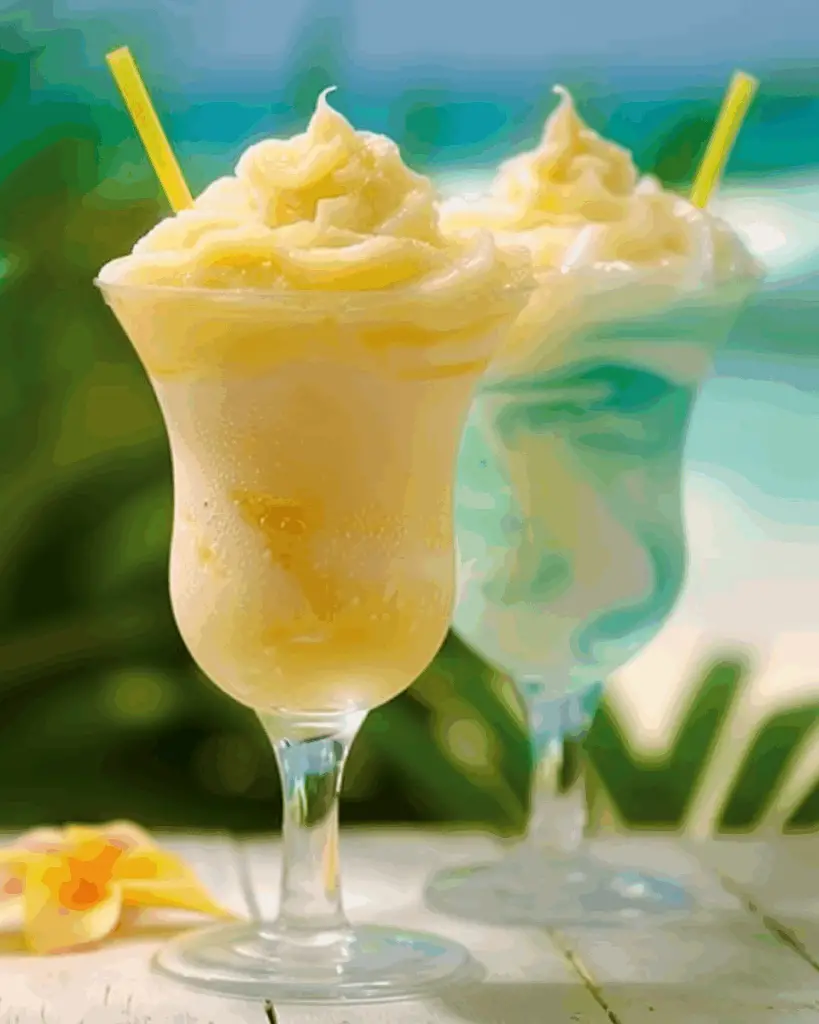 Tropical Sherbet Swirl Mocktail