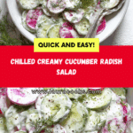 Creamy Cucumber Radish Salad Recipe