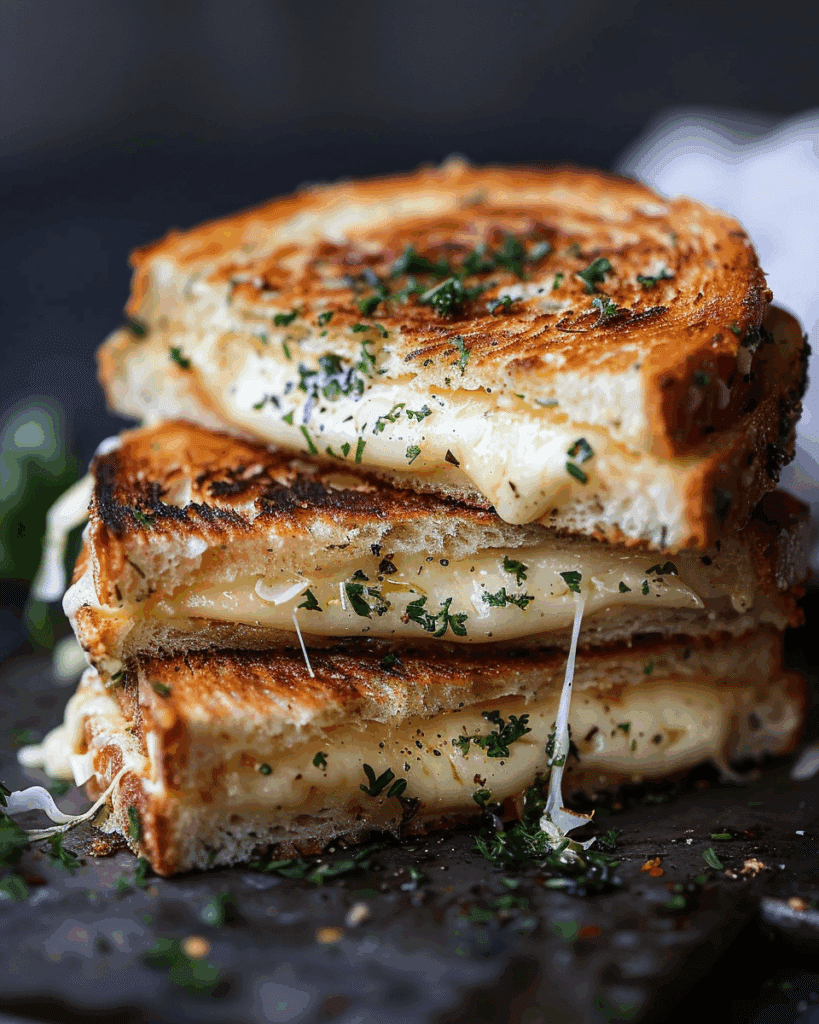 Garlic Bread Grilled Cheese