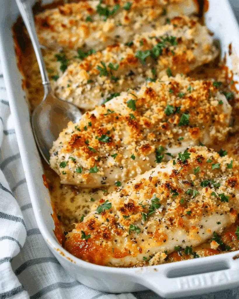 Garlic Parmesan Chicken Bake