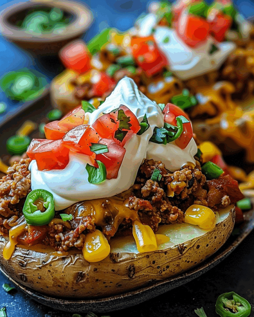Taco Loaded Baked Potatoes