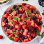 Watermelon Fruit Salad with Fresh Berries