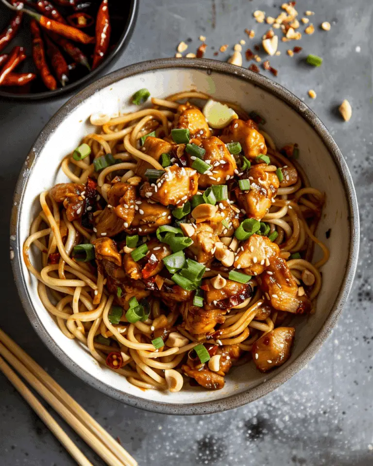 Kung Pao Chicken Noodles