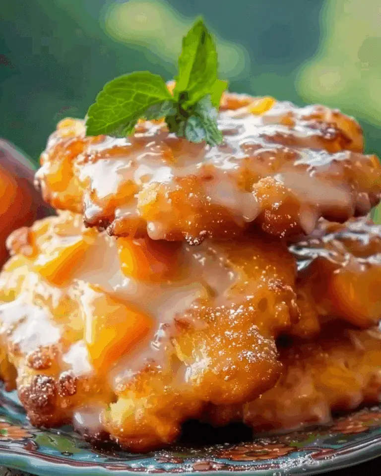 Delicious Fresh Peach Fritters
