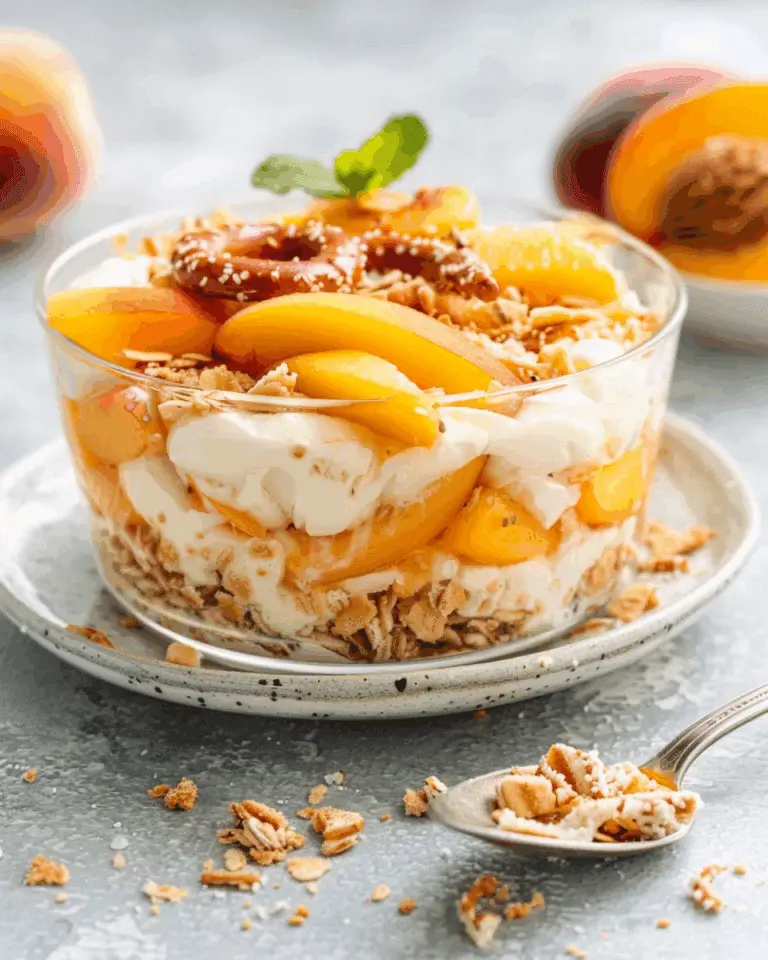 Peach Pretzel Salad
