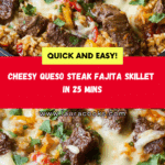 Queso Steak Fajita Skillet Recipe