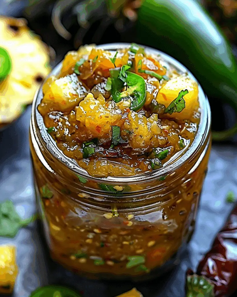 Spicy Pineapple Jalapeño Chutney