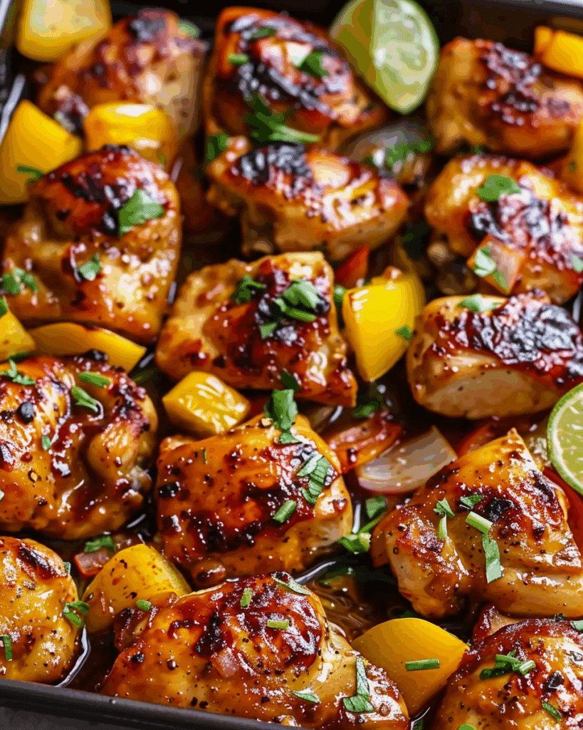 Hawaiian Chicken Sheet Pan