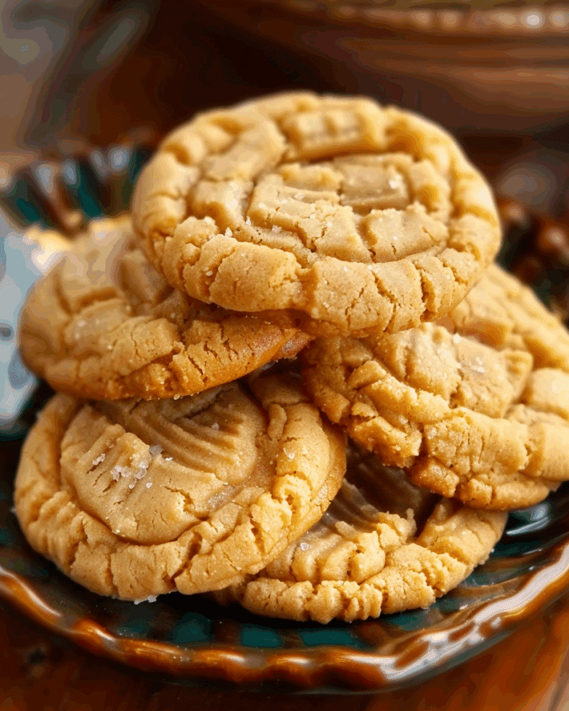 Thick and Chewy Peanut Butter Cookies
