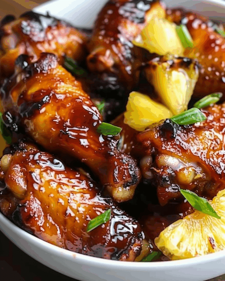 Brown Sugar Pineapple Wings Chicken