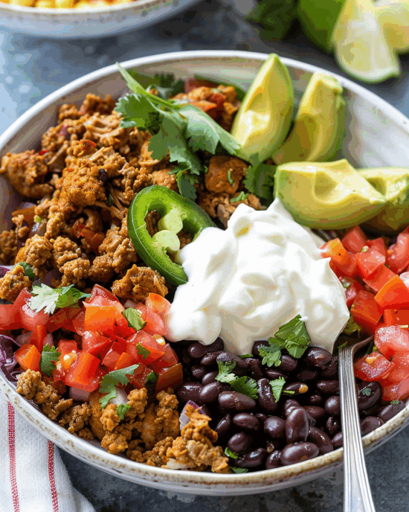 Healthy Turkey Taco Bowl: A Flavorful and Nutritious Meal