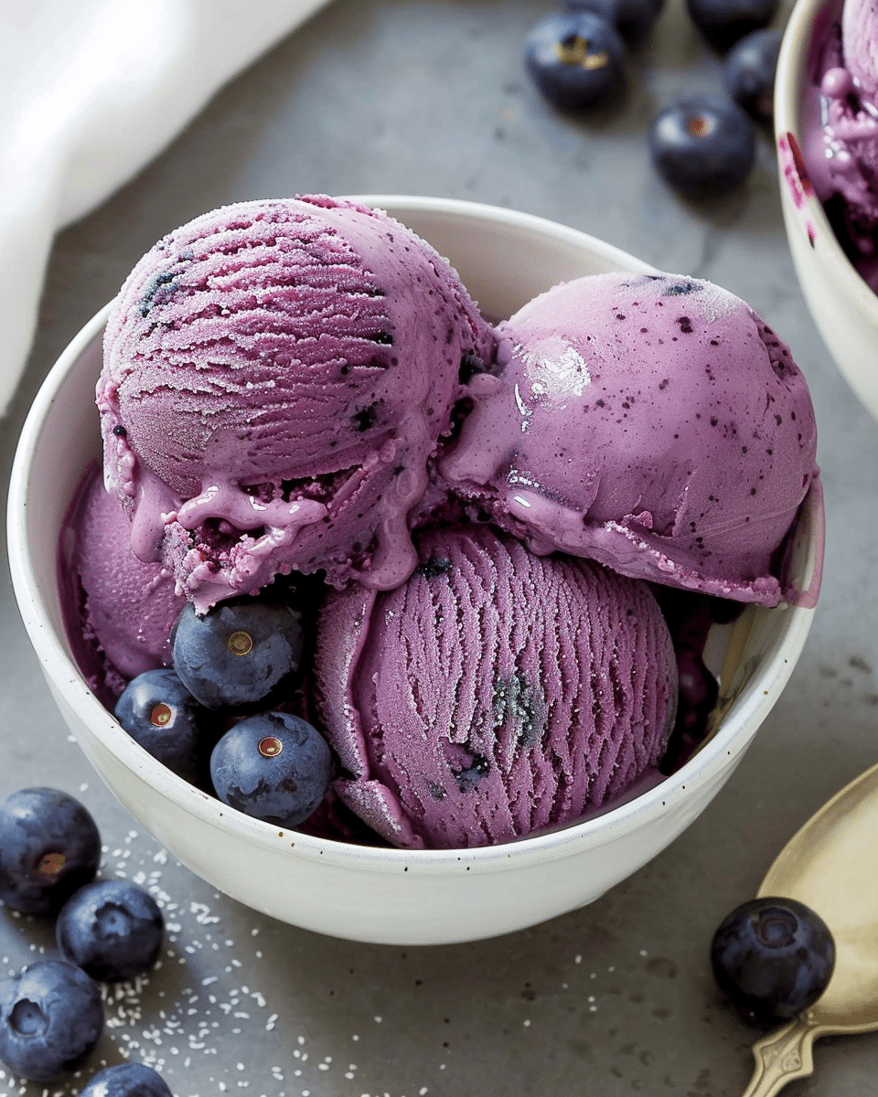 Blueberry Ice Cream