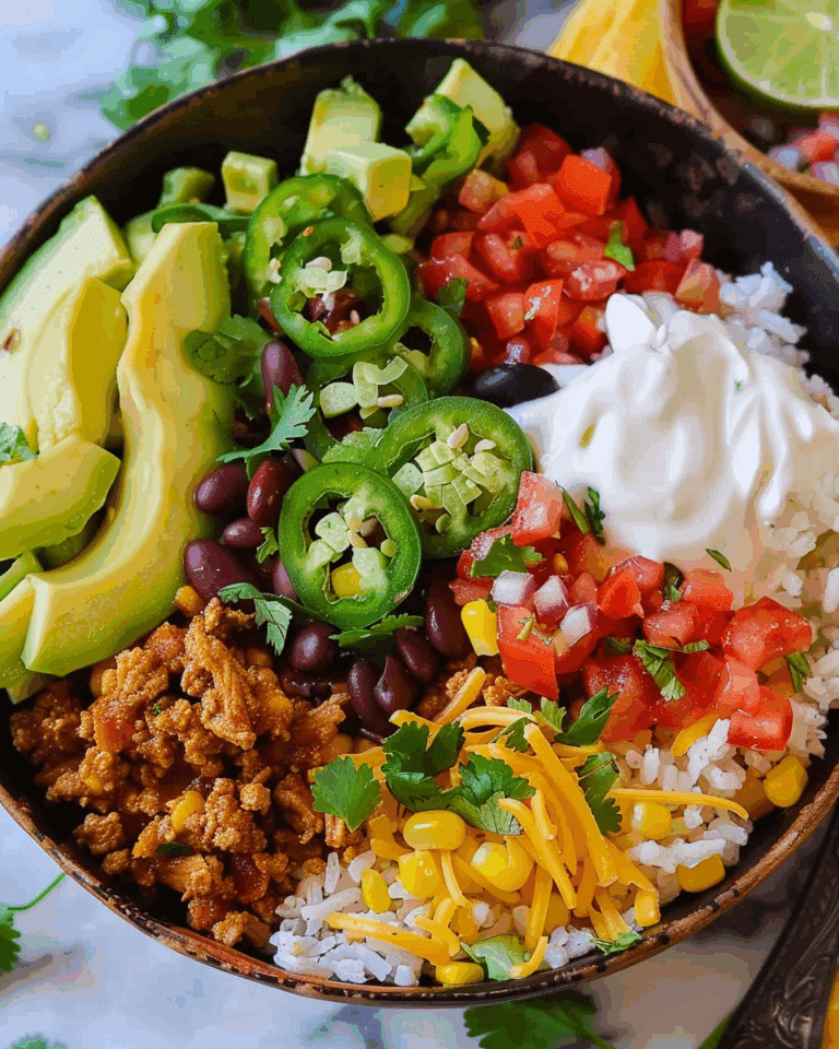 Healthy Turkey Taco Bowl (Dinner or Meal Prep)