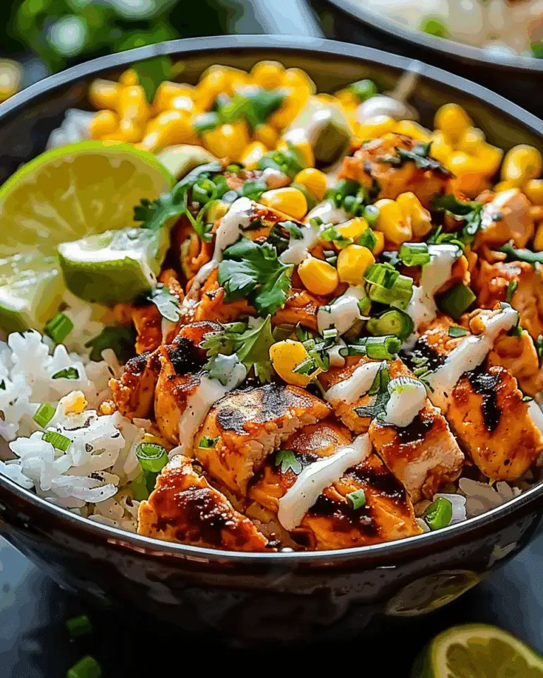 Effortless Street Corn Chicken Rice Bowl