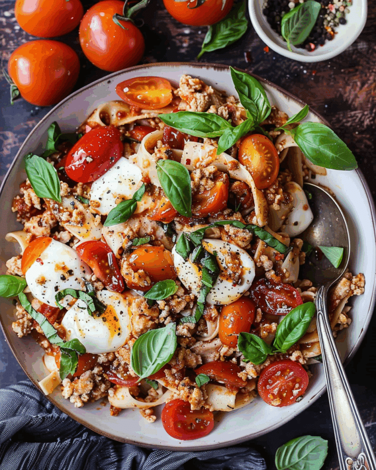 Ground Chicken Caprese