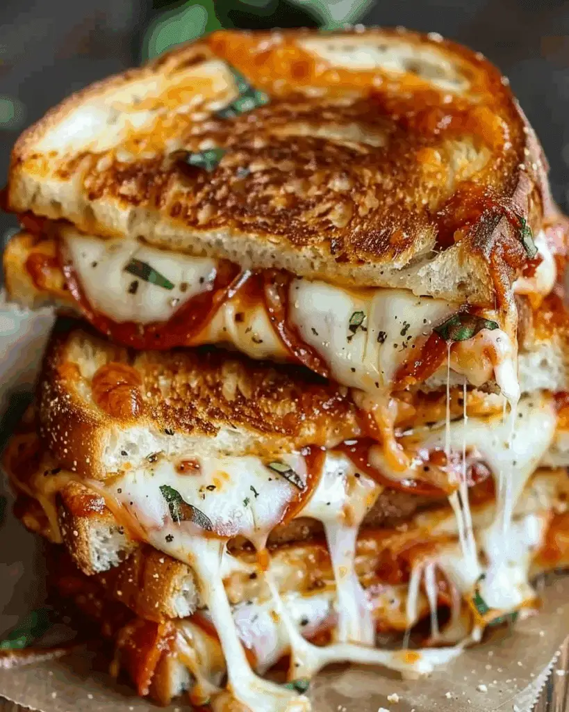 Pizza Grilled Cheese Sandwiches