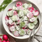 Creamy Cucumber Radish Salad Recipe