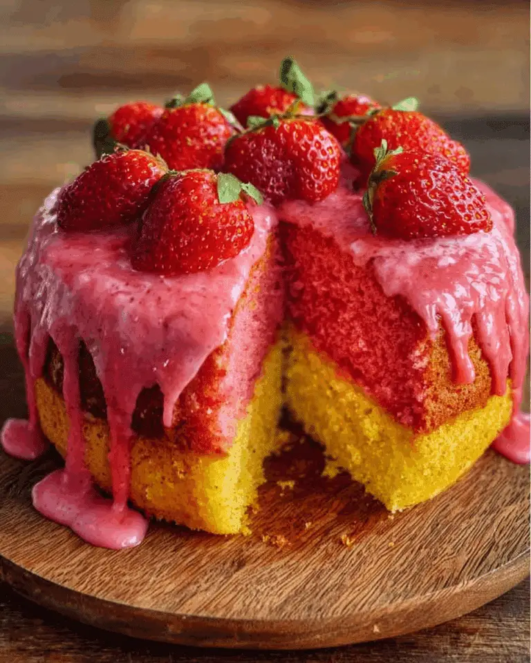 Strawberry Earthquake Cake Recipe