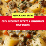 Crockpot Creamy Potato & Hamburger Soup Recipe