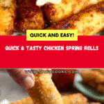 Homemade Chicken Spring Rolls (30 Minute Recipe) Recipe