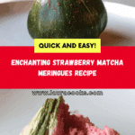 Strawberry Matcha Meringues Recipe