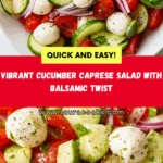 Fresh Cucumber Caprese Salad Recipe
