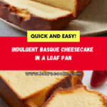 BURNT BASQUE CHEESECAKE IN A LOAF PAN Recipe