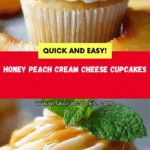 HONEY PEACH CREAM CHEESE CUPCAKES Recipe