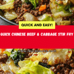 Easy Chinese Ground Beef and Cabbage Stir Fry Recipe