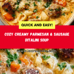 creamy parmesan italian sausage ditalini soup Recipe