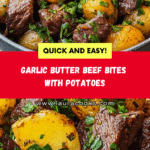 Garlic Butter Beef Bites with Potatoes Recipe