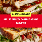 Grilled Chicken Caprese Sandwich Recipe