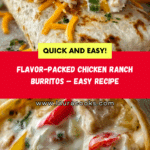 The Best Chicken Bell Pepper Ranch Burritos Recipe