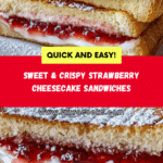 Fried Strawberry Cheesecake Sandwiches Recipe