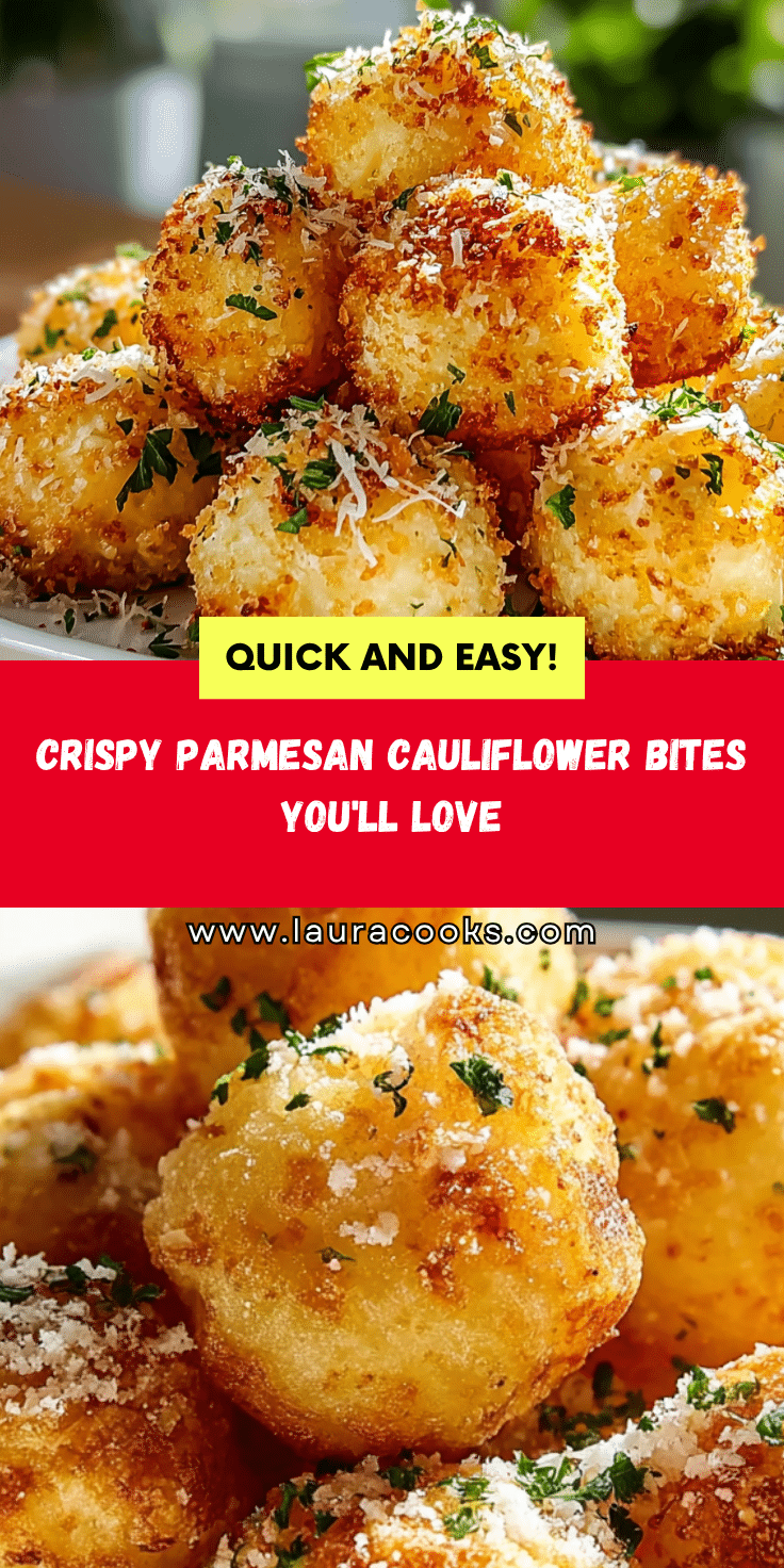 Crispy Parmesan Cauliflower Bites - Irresistible Crunchy Snack