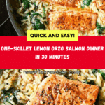 One-Skillet Salmon with Lemon Orzo Recipe