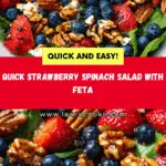 15-Minute Strawberry Spinach Salad Recipe