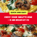 Cheesy Veggie-Loaded Omelette Bomb Recipe