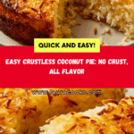 Crustless Coconut Pie Recipe