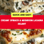Spinach and Mushroom White Lasagna That Melts in Your Mouth Recipe