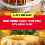 orange velvet pound cake Recipe