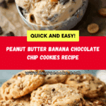 Peanut Butter Banana Chocolate Chip Cookies Recipe