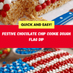 Chocolate Chip Cookie Dough Flag Dip Recipe