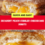 Classic Peach Cobbler Cheesecake Donuts Recipe