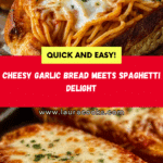 Cheesy Spaghetti Garlic Bread Recipe