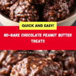 CHOCOLATE PEANUT BUTTER NO-BAKE COOKIES! Recipe