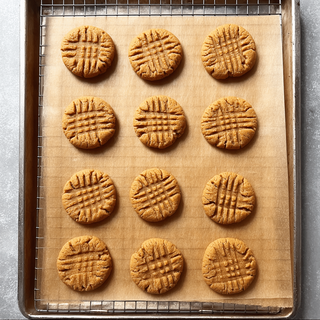 3 Ingredient Peanut Butter Cookies Recipe - Recipe Image