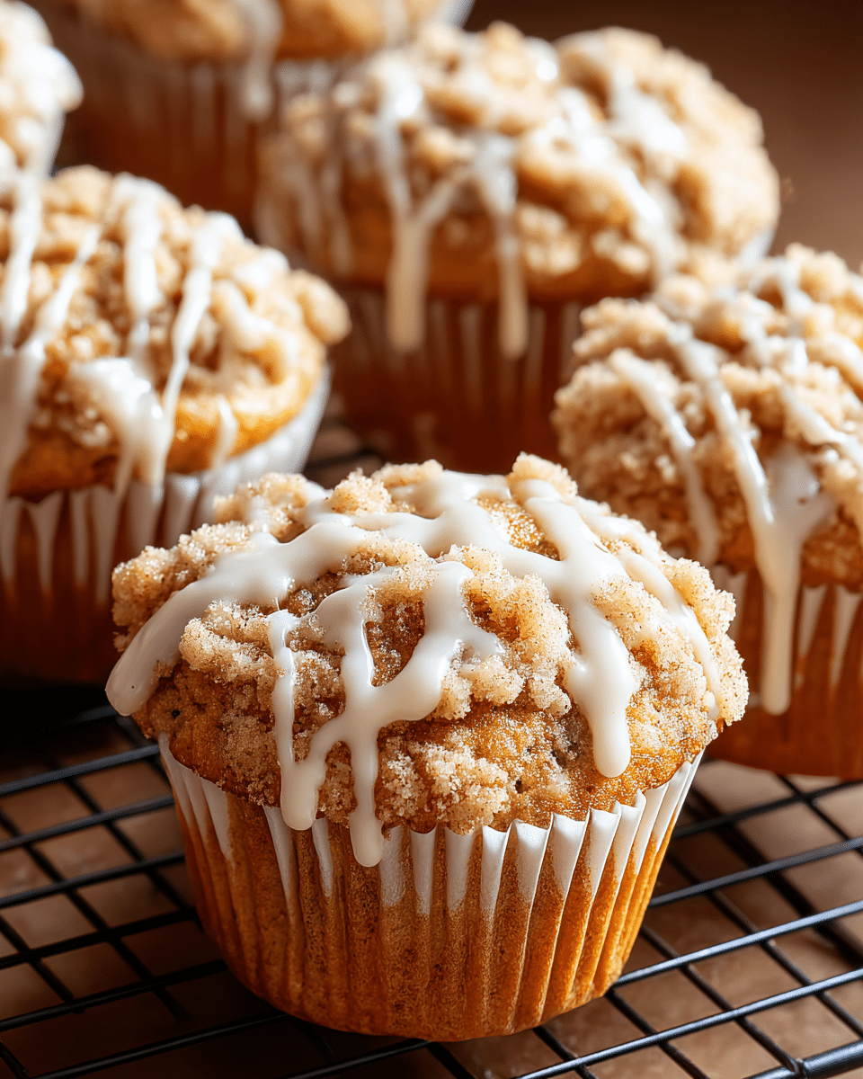 Apple Cinnamon Muffins Recipe with Streusel Topping Recipe