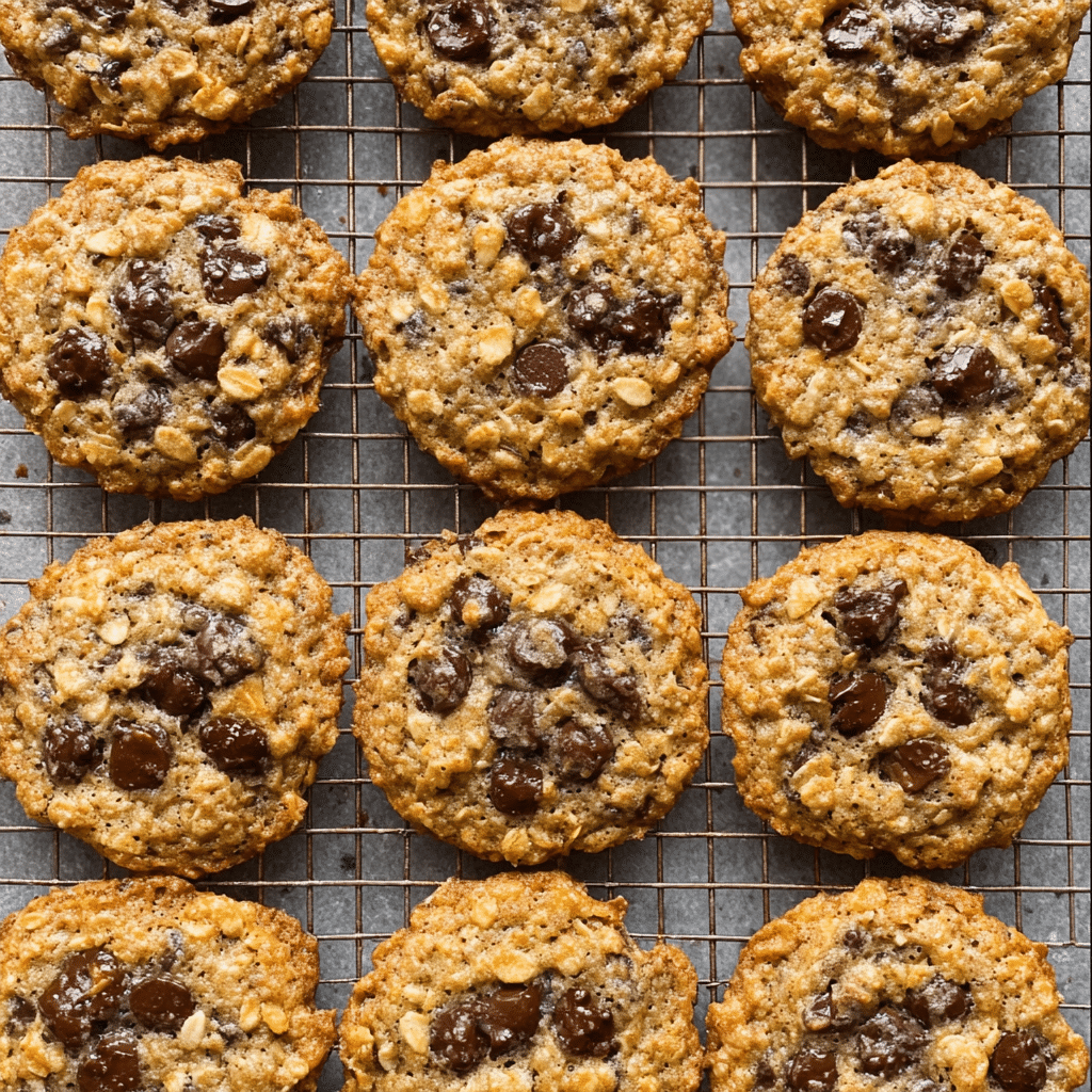 Crispy Chocolate Chip Rice Krispie Cookies