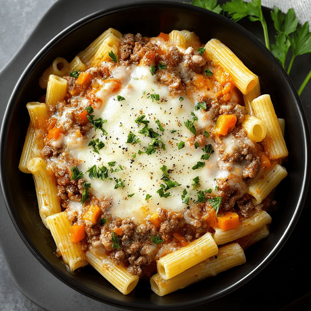 The Best Creamy Rotel Pasta with Ground Beef Recipe - Recipe Image